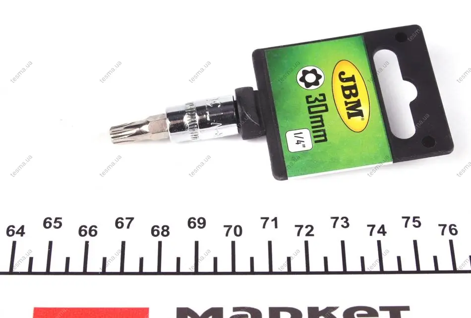 Головка 1/4" зі хромованою вставкою Torx TR30 JBM 13397 (фото 1)