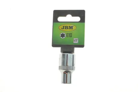 головка торцева 1/2" E10 (хромована) JBM 13658