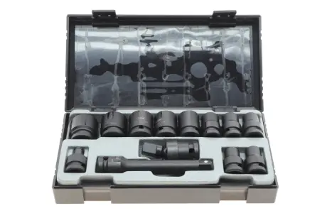Набір ударних головок 1/2" 10-24 мм 16 од. та адаптери JBM 52341