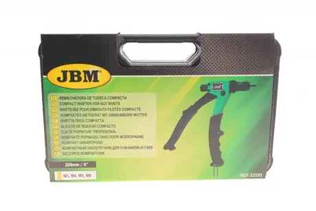 Заклепник компактний для гайок,які знімаються 200mm/8" (M3/M4/M5/M6) JBM 52595