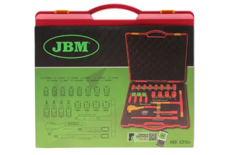 набір інструменту діелектричного 1000В 3/8" 20 од. JBM 53154