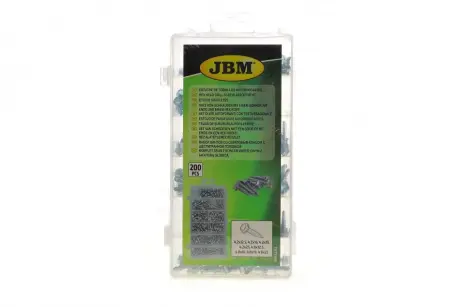 Набір гвинтів із 6-гранною головкою (200шт) JBM 53354
