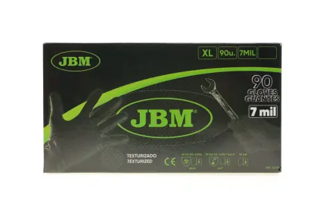Рукавиці нітрилові (XL) 90шт (7mil) (чорні Diamond texture) JBM 54179