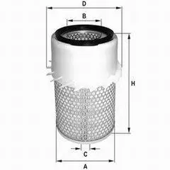Air filter, finned. Фильтр воздушный с крыльчаткой JCB 20217705