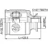 CV-joint. Шарнир, ШРУС JIKIU JC28027 (фото 1)