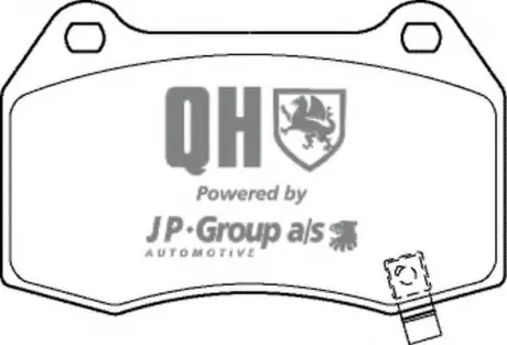 Комплект тормозных колодок, дисковый тормоз JP GROUP 4063600719