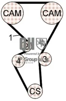 Комплект ремня ГРМ JP GROUP 4112103519