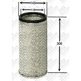Air filter, by-pass. Фильтр воздушный, запасный. Фільтр повітряний, вторинний JS ASAKASHI A274IN