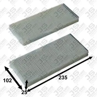 Фильтр салона к-т из 2х шт (235/102/25) JS ASAKASHI AC9308SET