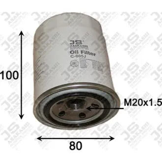 Oil filter, Spin-On. Фильтр масляный, накручиваемый JS ASAKASHI C805J