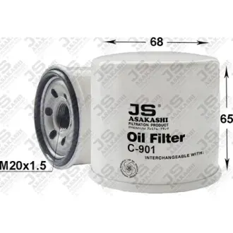 Oil filter, Spin-On. Фильтр масляный, накручиваемый JS ASAKASHI C901J