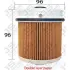 Fuel filter, cartridge. Фильтр топливный, вставка JS ASAKASHI FE0023 (фото 1)