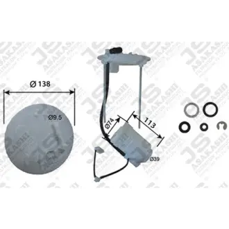 Фильтр топливный в сборе JS ASAKASHI FS23002