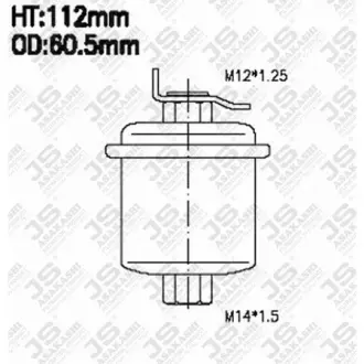 Фільтр палива JS ASAKASHI FS7200