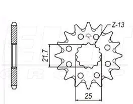 Передня зірка MOTO JT SPROCKETS 100-404-13
