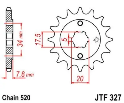 Передня зірка MOTO JT SPROCKETS 101-436-13