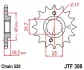 Передня зірка MOTO JT SPROCKETS 101-461-15 (фото 1)