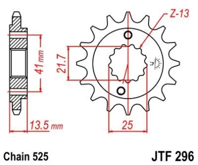 Передня зірка MOTO JT SPROCKETS 101-563-16