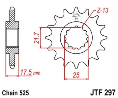 Передня зірка MOTO JT SPROCKETS 101-571-15