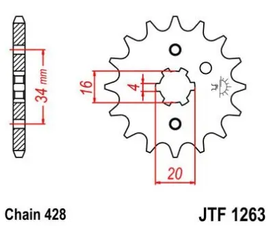 Передня зірка MOTO JT SPROCKETS 102-329-15