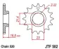 Передня зірка MOTO JT SPROCKETS 102-482-16 (фото 1)