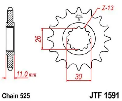 Передня зірка MOTO JT SPROCKETS 102-567-16