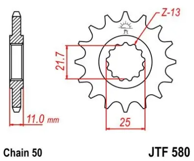 Передня зірка MOTO JT SPROCKETS 102-664-16
