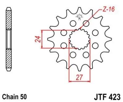 Передня зірка MOTO JT SPROCKETS 103-614-18