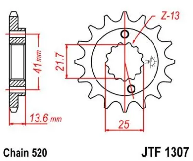 Передня зірка MOTO JT SPROCKETS 104-470-15