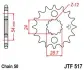 Передня зірка MOTO JT SPROCKETS 104-655-17 (фото 1)