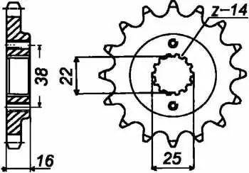 Передня зірка MOTO JT SPROCKETS 105-451-15