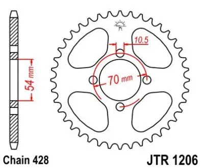 Зірка MOTO JT SPROCKETS 111-347-42