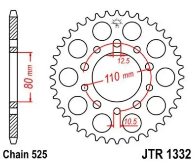 Зірка MOTO JT SPROCKETS 111-552-42