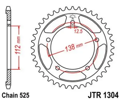 Зірка MOTO JT SPROCKETS 111-554-42