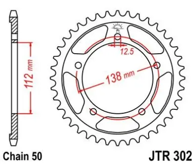 Зірка MOTO JT SPROCKETS 111-654-41