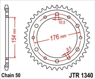 Зірка MOTO JT SPROCKETS 111-673-43