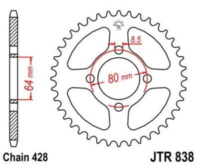 Зірка MOTO JT SPROCKETS 11234245