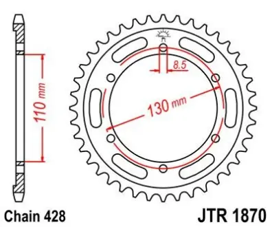 Зірка MOTO JT SPROCKETS 112-374-44