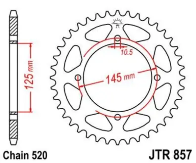 Зірка MOTO JT SPROCKETS 112-446-46