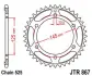 зірка MOTO JT SPROCKETS 112-566-43 - фото 1