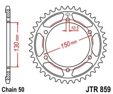 Зірка MOTO JT SPROCKETS 112-668-47