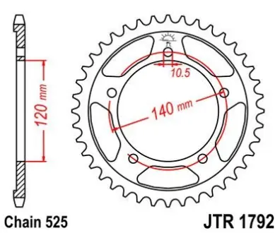 Зірка MOTO JT SPROCKETS 113-552-47