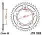 Зірка MOTO JT SPROCKETS 113-652-44 (фото 1)