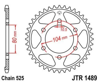 Зірка MOTO JT SPROCKETS 11456341