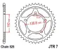 Зірка MOTO JT SPROCKETS 115-521-44 (фото 1)