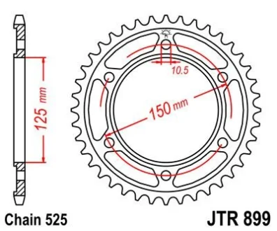 Зірка MOTO JT SPROCKETS 11556445