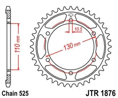 Зірка MOTO JT SPROCKETS 115-567-45