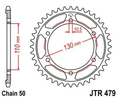 Зірка MOTO JT SPROCKETS 115-667-45