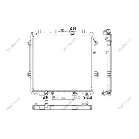 Радиатор 4Runner, Land Cruiser Prado 4.0 JTEKT PL012493R (фото 1)