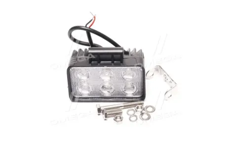 Фара LED прямокутна. 18W. 6 ламп. 110-90мм. 1200Lm широкий промінь 12-24V 6000K (LITLEDA.) JUBANA 453701046